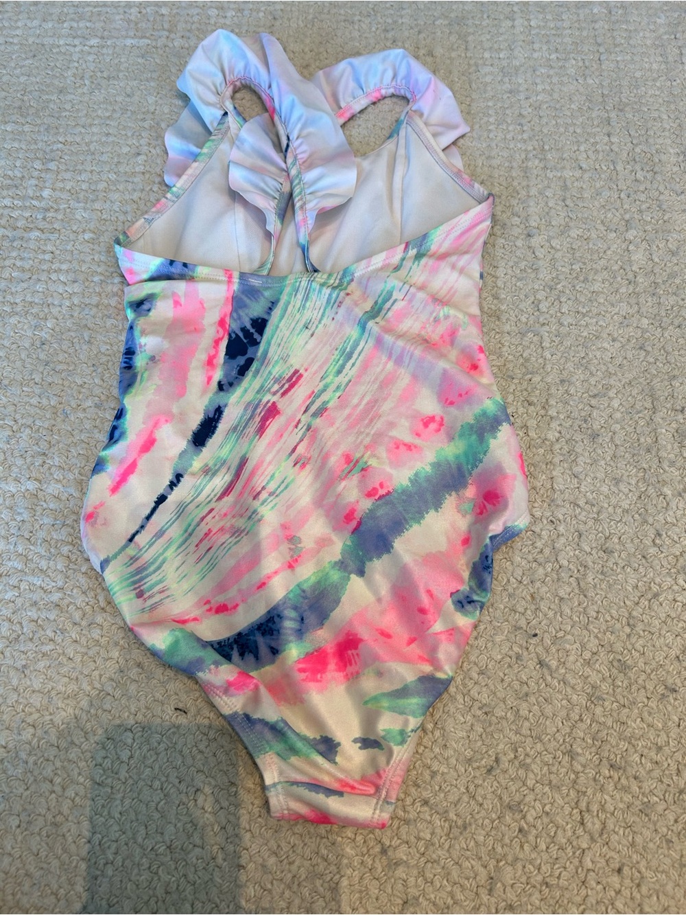 GAP Kids Light Pink Swim Top with Mint Accent